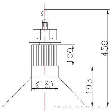 70W LED high bay light CE RoHS PSE IP65 Meanwell